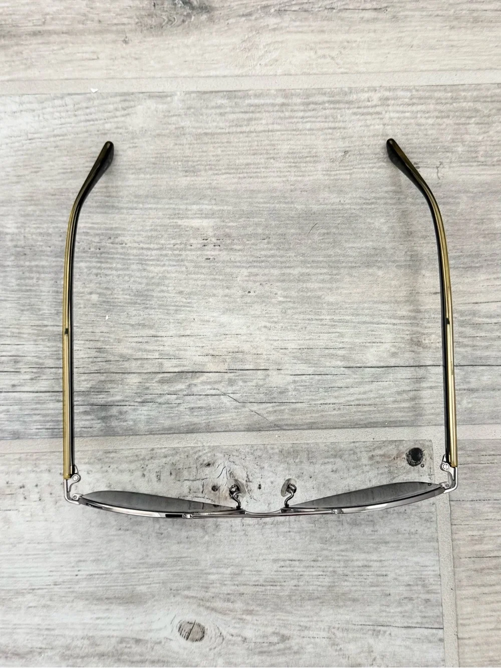 Gucci Silver Pilot Grey Polarized Sunglasses